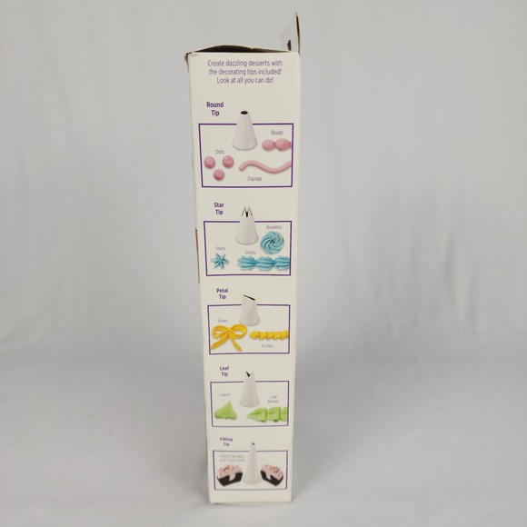 Wilton Dessert‎ Decorator Plus Cake Cookie Pastry Icing Tool 5 tips 2 Couplers - Picture 14 of 16